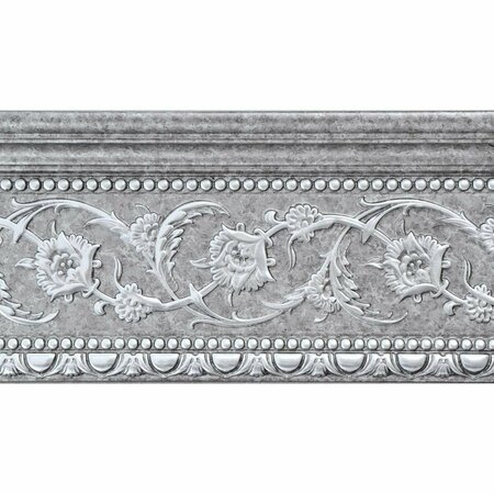 AFD HOME 94 in. Crown Molding Grey & Silver 12019218